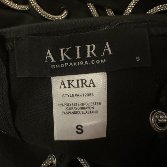 Akira Strapless Lace Up Dress with Rhinestones - Picture 4 of 4